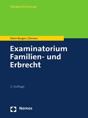 cover image of Examinatorium Familien- und Erbrecht